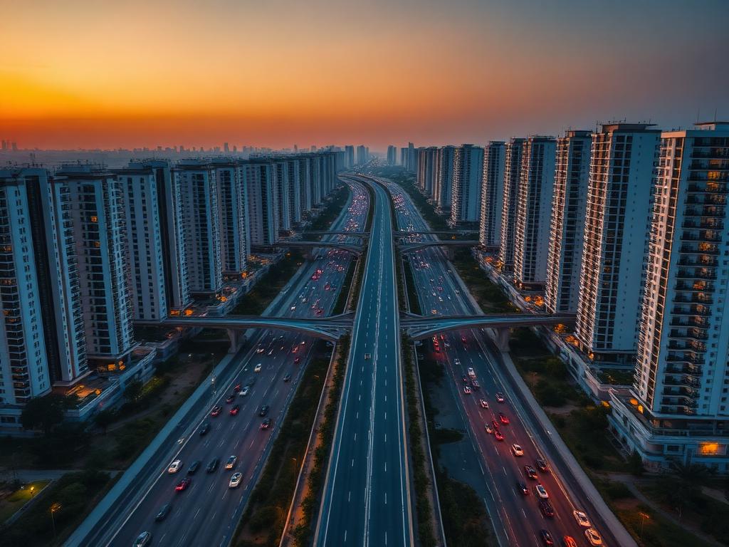 Dwarka Expressway skyline — Gurgaon's fastest growing corridor